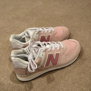 Pink New Balance 574 sneakers size 4.5 wide